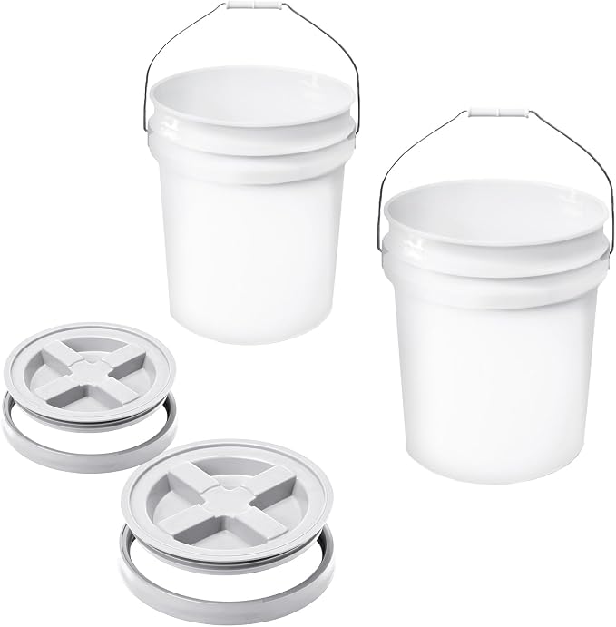 5-Gallon White Bucket Pail by EconoHome