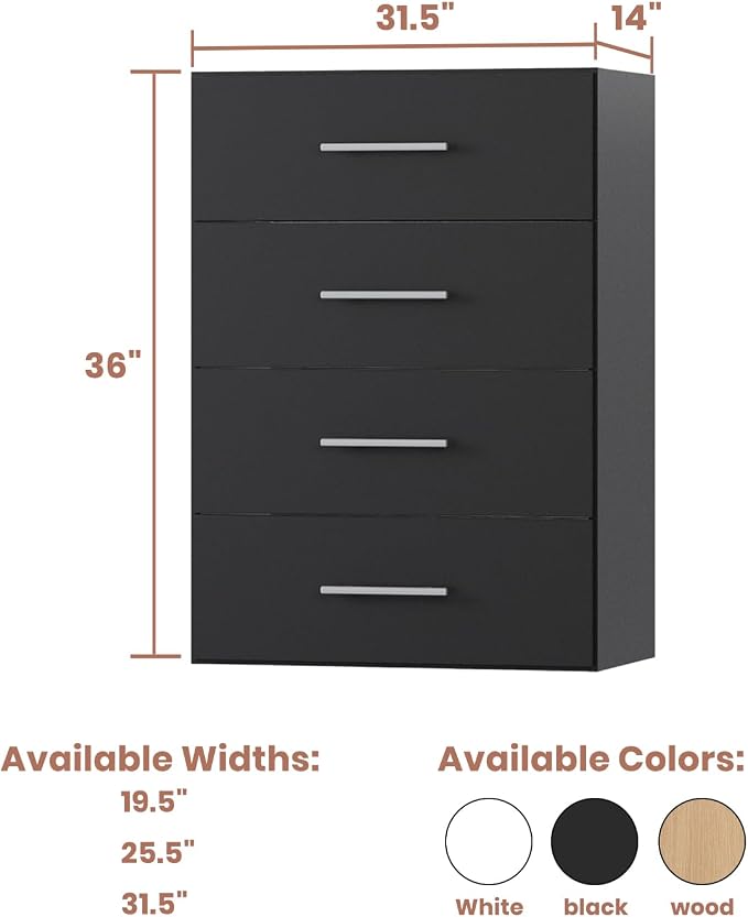 4-Drawer Stackable Storage Organizer Unit - Image 2