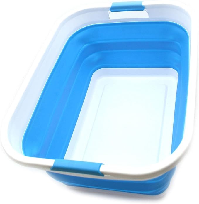 SAMMART 41L Collapsible Plastic Laundry Basket by SAMMART