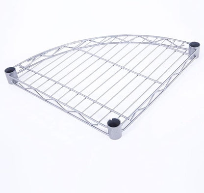 4-Tier Carbon Steel Corner Storage Rack, Adjustable Metal Shelf Organizer - Image 5