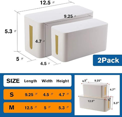 Cable Management Box Organizer, - Image 3