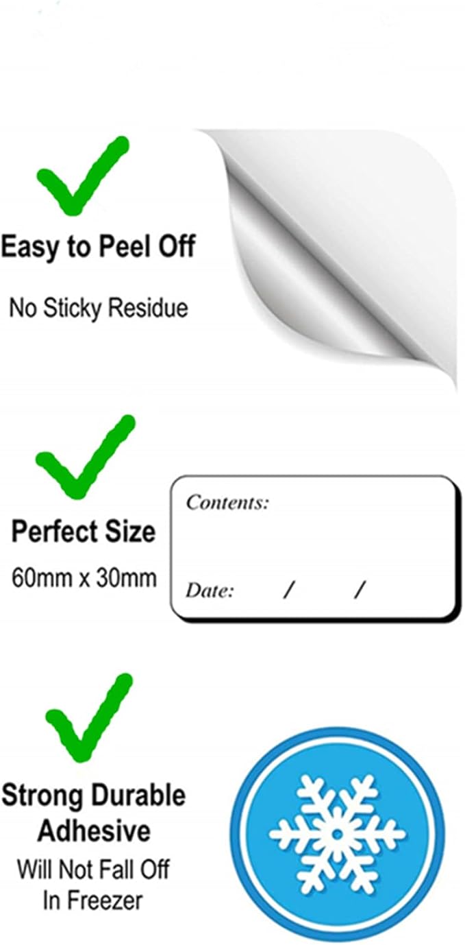 Hybsk Removable Freezer Labels Easy Peel Off - Image 4