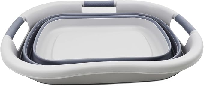 SAMMART 30L Collapsible Plastic Laundry Basket - Image 3