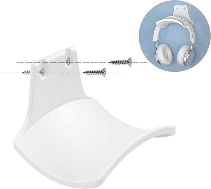 2-Pack Headphone Stand Hanger Wall Hooks, Save Space Headset Stand Holder - Image 3