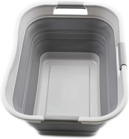 SAMMART 30L Collapsible Plastic Laundry Basket by SAMMART