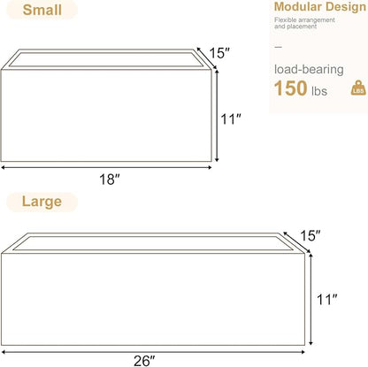 Modular Stackable Drawers, Modern Nightstand Modular Storage Bins - Image 2