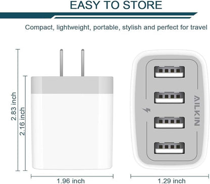 USB Charger Adapter, Samsung Galaxy, Power Cube Base Brick - Image 2