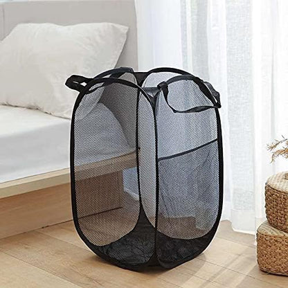 2 pop-up Laundry Hamper，Foldable mesh Laundry Baskets… - Image 2