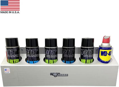 Pit Posse 302 Six Bottle Aerosol Spray Can Rack Shelf Holder 23" Caddy - Image 2