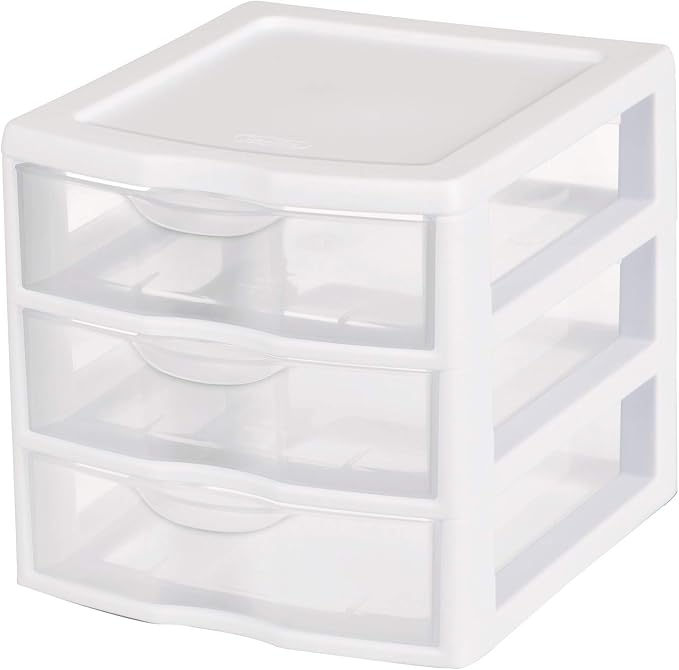 Tribello 3 Drawer Plastic Storage, Mini Drawer Unit - Image 9
