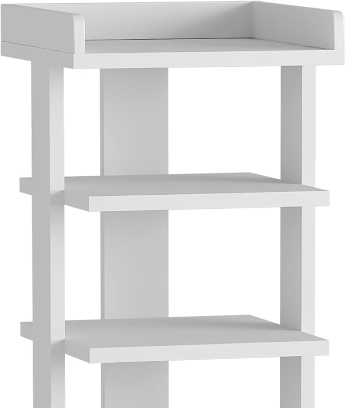HOMEFORT 7-Tier Wood Shoe Rack, Entryway Shoe Tower, Vertical Shoe Organizer - Image 9