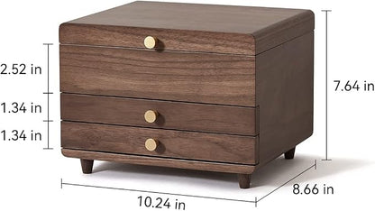 CHOSIN Wooden Jewelry Box, 3 Layer Large Jewelry Organizer - Image 6