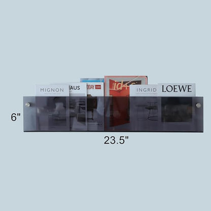 ROYALITA 2-Pack Acrylic Magazine Holder Brochure Holder, Fashion Hanging - Image 3