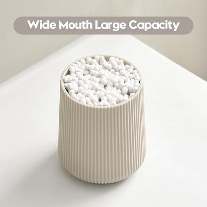 YAUKPH Beige Striped Toothbrush Holder - Image 2