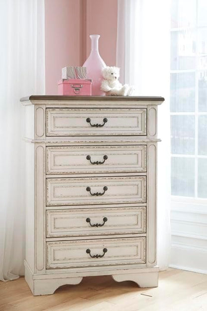 Signature Design by Ashley Realyn Vintage 5 Drawer Chest - Image 15