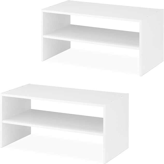 Whitmor Stackable 31" Extra Wide 2-Shelf Storage Organizer by Whitmor