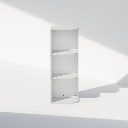 Furinno Reed Corner Shelf, 3-Tier Corner Bookshelf, Book Shelf, Corner Shelves - Image 5