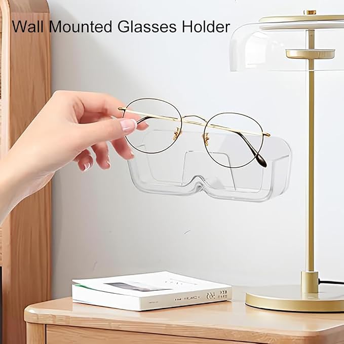 4pcs Eyeglasses Holder Stand, Sunglasses Storage Organizer, Wall Mounted - Image 4