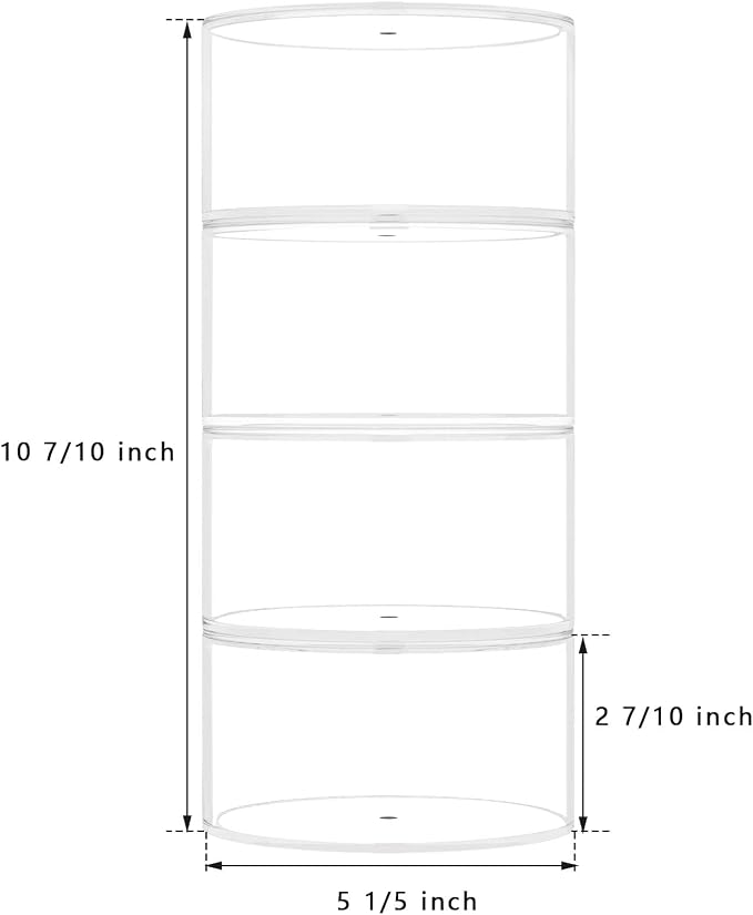 NIUBEE Belt Organizer, Acrylic 4 Layers Belt Case Storage Holder and Display - Image 2
