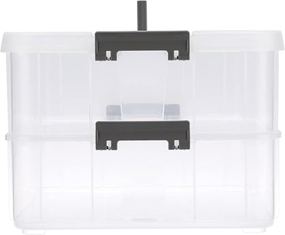 BTSKY 2 Layer Stack & Carry Box, Plastic Multipurpose Portable Storage - Image 7