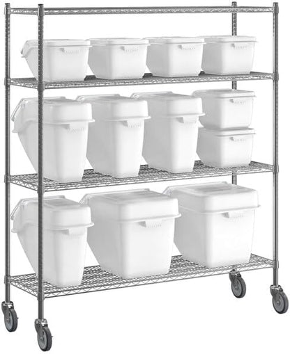 18x60 Inch Chrome Wire Shelving Unit - Image 3