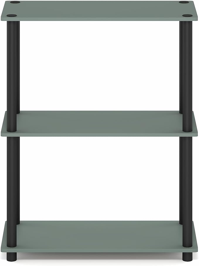 Furinno Turn-N-Tube Storage Shelves, 3-Tier Book Shelf, Corner Shelf, Toolless - Image 6