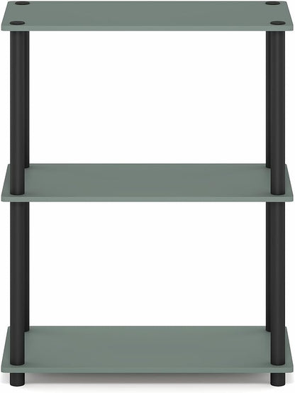 Furinno Turn-N-Tube Storage Shelves, 3-Tier Book Shelf, Corner Shelf, Toolless - Image 6