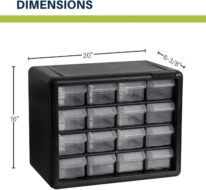 Akro-Mils 16-Drawer Plastic Cabinet - Image 3