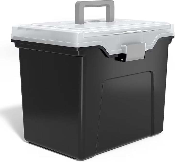 STAPLES File Box Portable Tote, Letter Size, Handle | Lightweight storage tote - Image 8