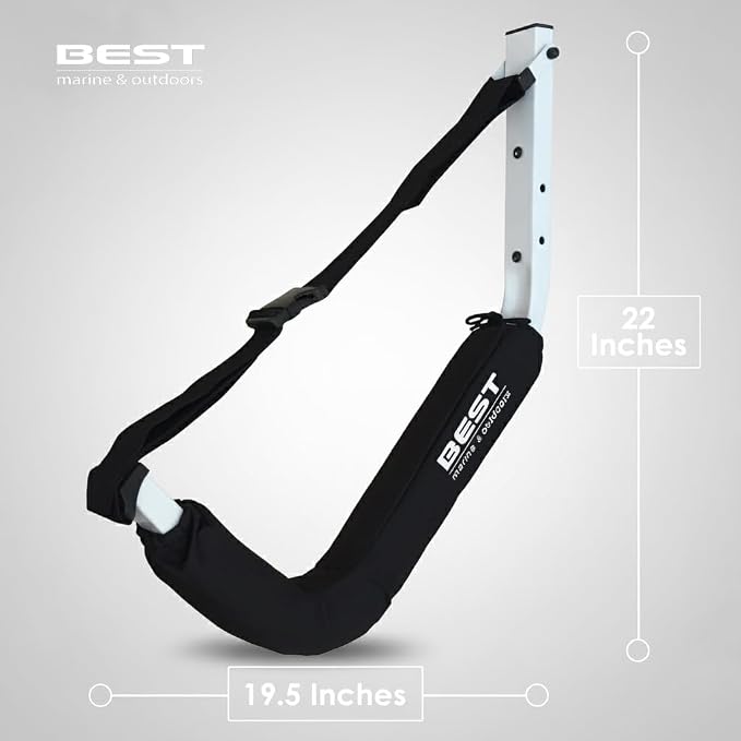 Best Marine and Outdoors Kayak Storage Rack, 2 Premium Wall Mount Racks - Image 3