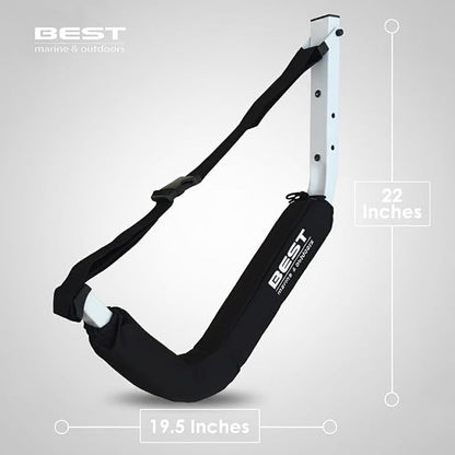 Best Marine and Outdoors Kayak Storage Rack, 2 Premium Wall Mount Racks - Image 3