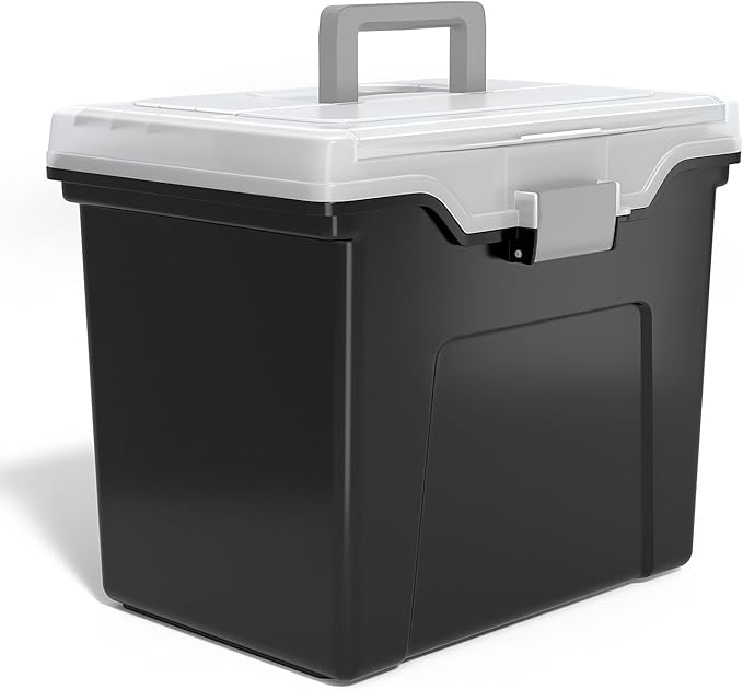 STAPLES File Folder Tote, Portable Filing Box by Staples