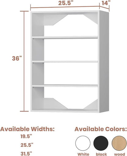 Short Tower Closet Mounted Storage Unit, Modular Closet System, Wood Closet - Image 2