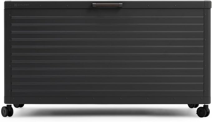 MIRADOR 134 Gallon Outdoor Storage Box Waterproof, Metal Deck Box by Mirador