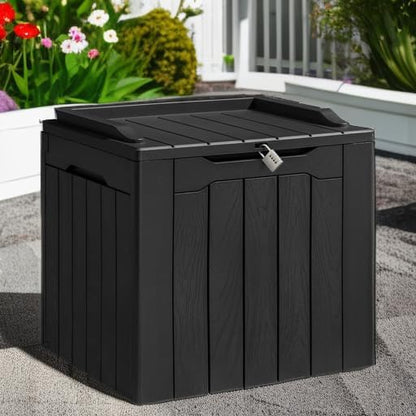 Homall 31 Gallon Resin Deck Box Waterproof Outdoor Storage Lockable Indoor - Image 3