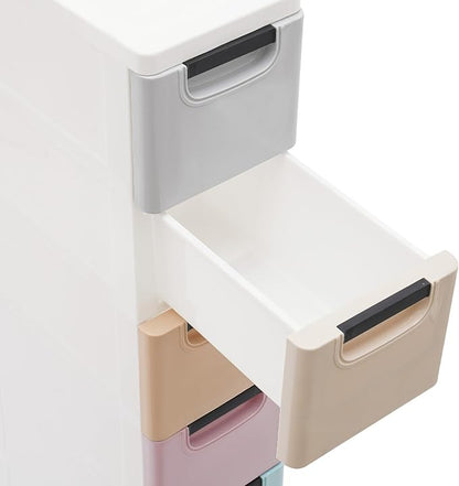 Slim 6 Drawers Storage Cabinet for Narrow Space, PP Storage Tower - Image 8