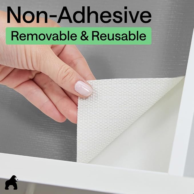 GORILLA GRIP DripGuard Shelf Liner, Non-Adhesive Drawer and Kitchen Cabinet - Image 7