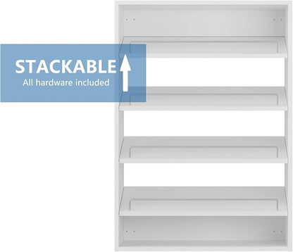 Shoe Shelf Short Tower Closet Unit, Modular Closet System, Wood Closet System - Image 5