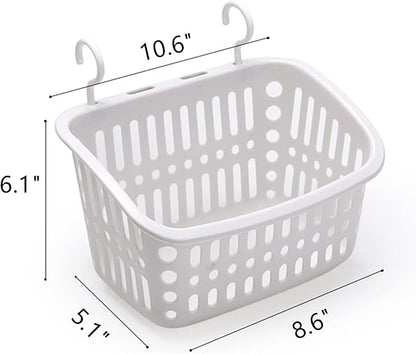 5PCS Plastic Hanging Baskets for Shower, Hanging Basket Organizer - Image 2