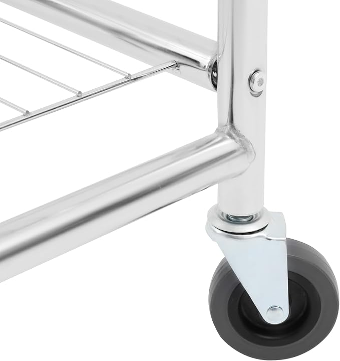 Heavy Duty Steel Wire Laundry Cart, Laundry Basket - Image 9