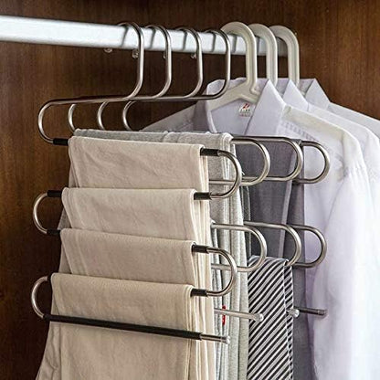 devesanter Hangers Space Save Non-Slip 6 Pack S-Shape Clothes Hangers Stainless - Image 5