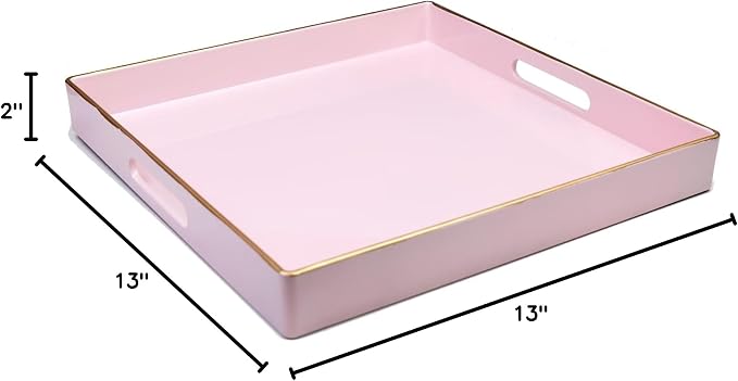 Spsyrine Pink Decorative Serving Tray - Image 7