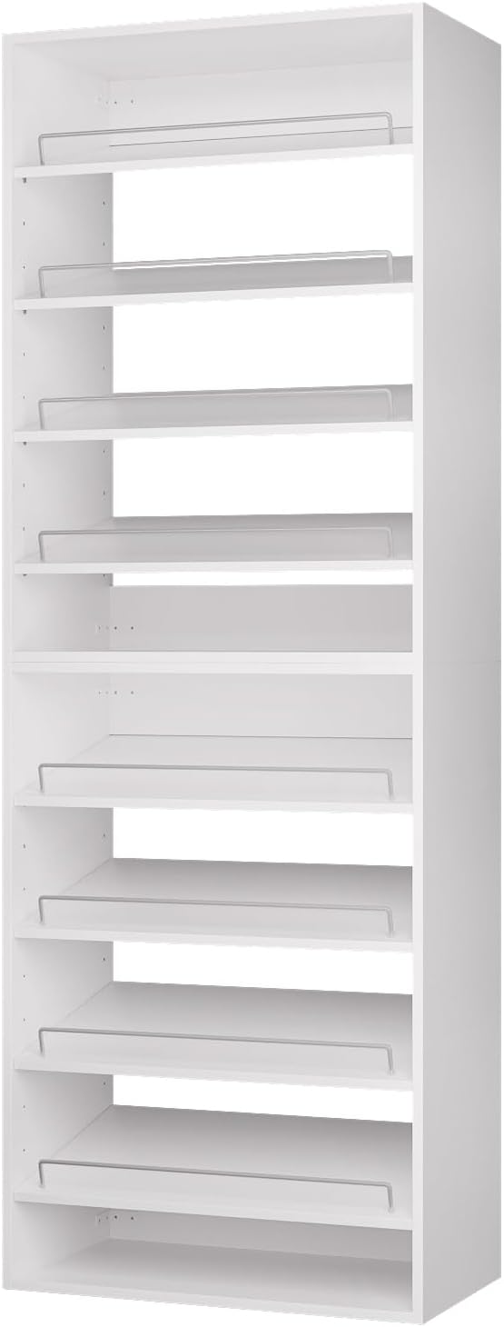 ROOMTEC Modular Closet System, 31.5" Shoe Shelf Closet Tower Wall-Mounted - Image 7