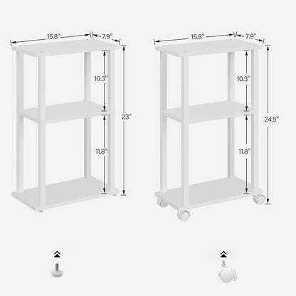 TUTOTAK Small Side Table, Narrow End Table, Bedside Table, Couch Side Table - Image 3