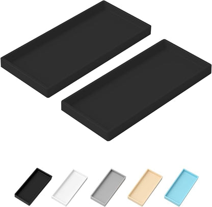 Vanity and Bathroom Tray, 9.8" ABS Countertop Organizer, Waterproof Vanity Tray by Unknown