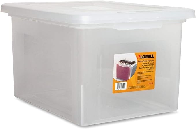 Lorell LLR68925 Letter/Legal Plastic File Box, 1 EA - Image 2
