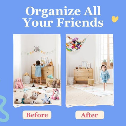 Stuffed Animal Hammock XL 2 Pack | Corner Stuffed Animal Storage & Plushie Net - Image 4