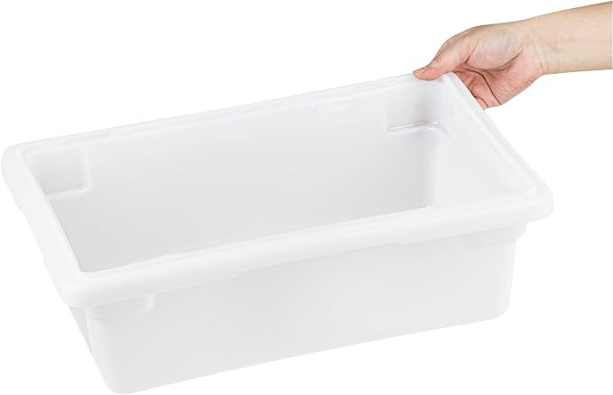 Restaurantware Food Storage Container 1 Pack of 18 x 12 x 6 Inch White Plastic - Image 14
