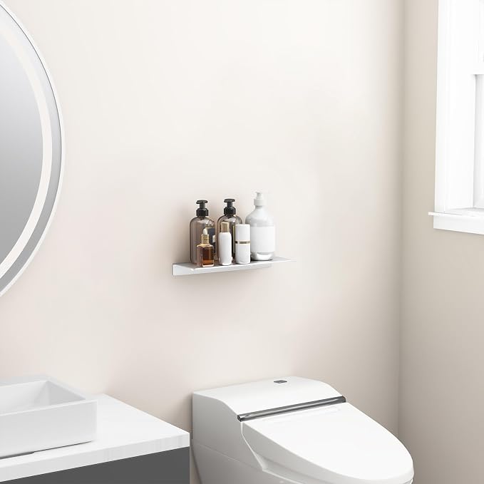 Danpoo 12 inch Metal Wall Shelf Small Floating Shelf - Image 5