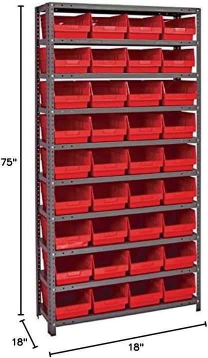Quantum Storage Systems 1875-208RD Store More Steel Shelving Unit - Image 2